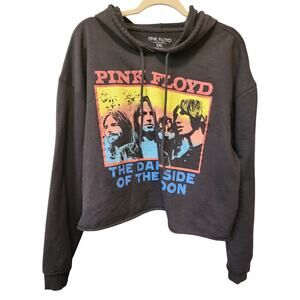 PINK FLOYD Size XXL The Dark Side of the Moon Cropped Hoodie (Fits Smaller)